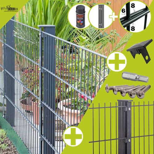 Doppelstabmattenzaun set 868 - set,