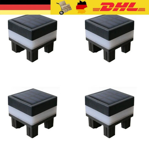 Led solar pfosten - 4x,