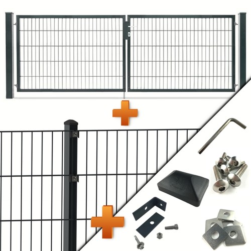 Doppelstabmattenzaun set inkl - set,