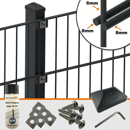 Stabmatten zaun 8mm - stabmatten,